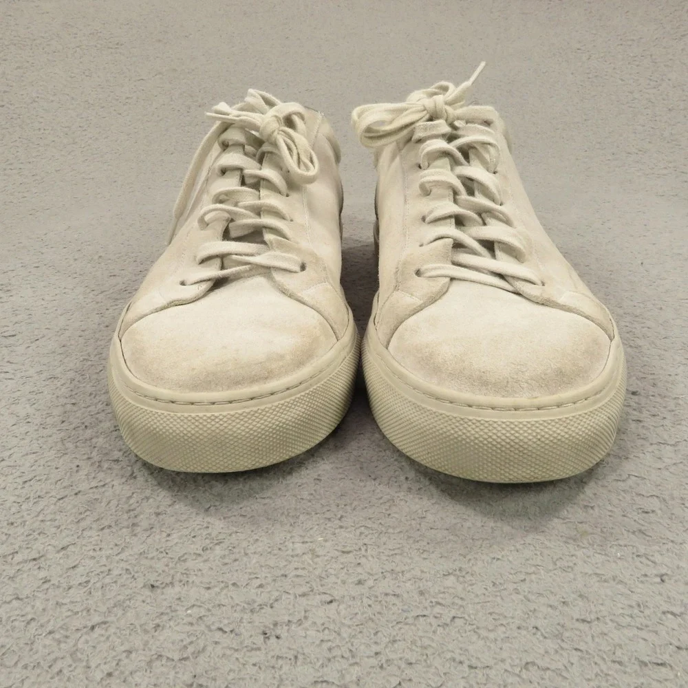 Del Toro Sardegna Mens Sneakers Size 9 Gray Italian Suede Low Top Casual Shoes